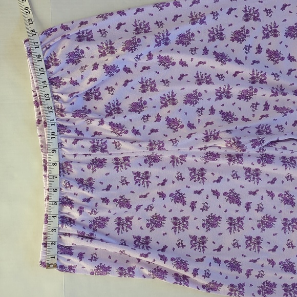 Lati Fashions Floral Piping Two Piece Pajama Set XXL Purple - Picture 14 of 16